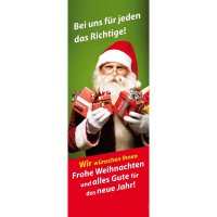 Banner-Display ("Frohe Weihnachten und alles Gute im...