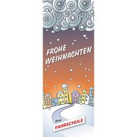 Banner-Display "Frohe Weihnachten"