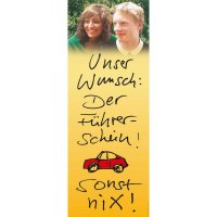 Banner-Display "Unser Wunsch: Der...