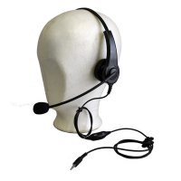 Einseitiges Headset mit verstellbarem Kopfbügel