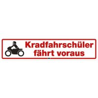 Magnetschild "KRAD-FAHRSCHÜLER FÄHRT...